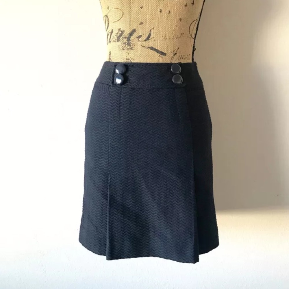 Ann Taylor 00 petite Navy Blue Skirt